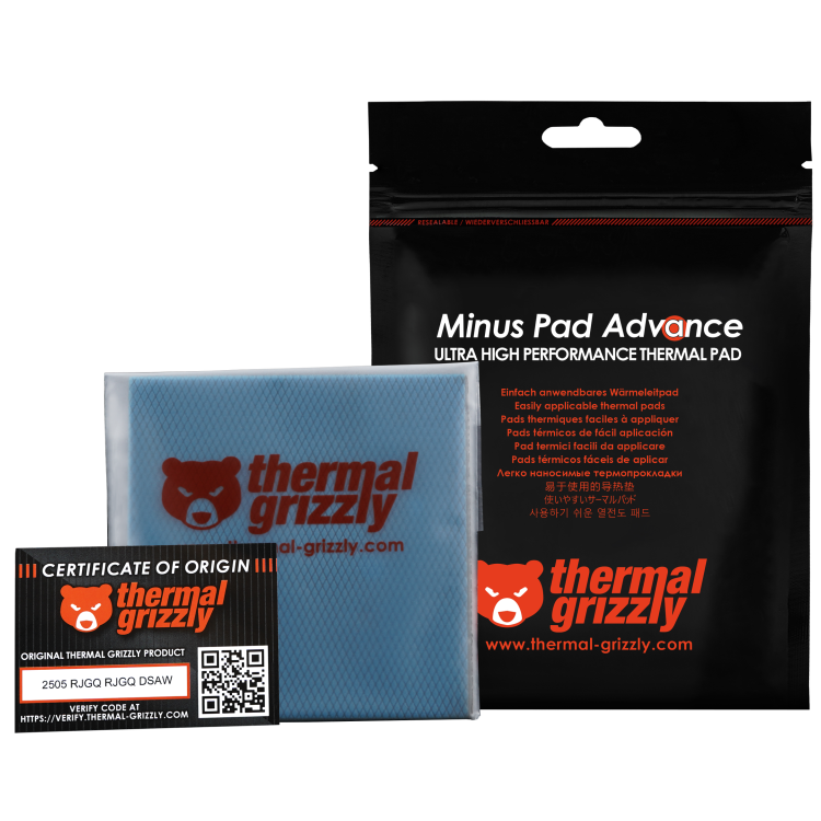 Thermal Grizzly TG Minus Pad Advance -100x100x1,0 mm 2 pcs